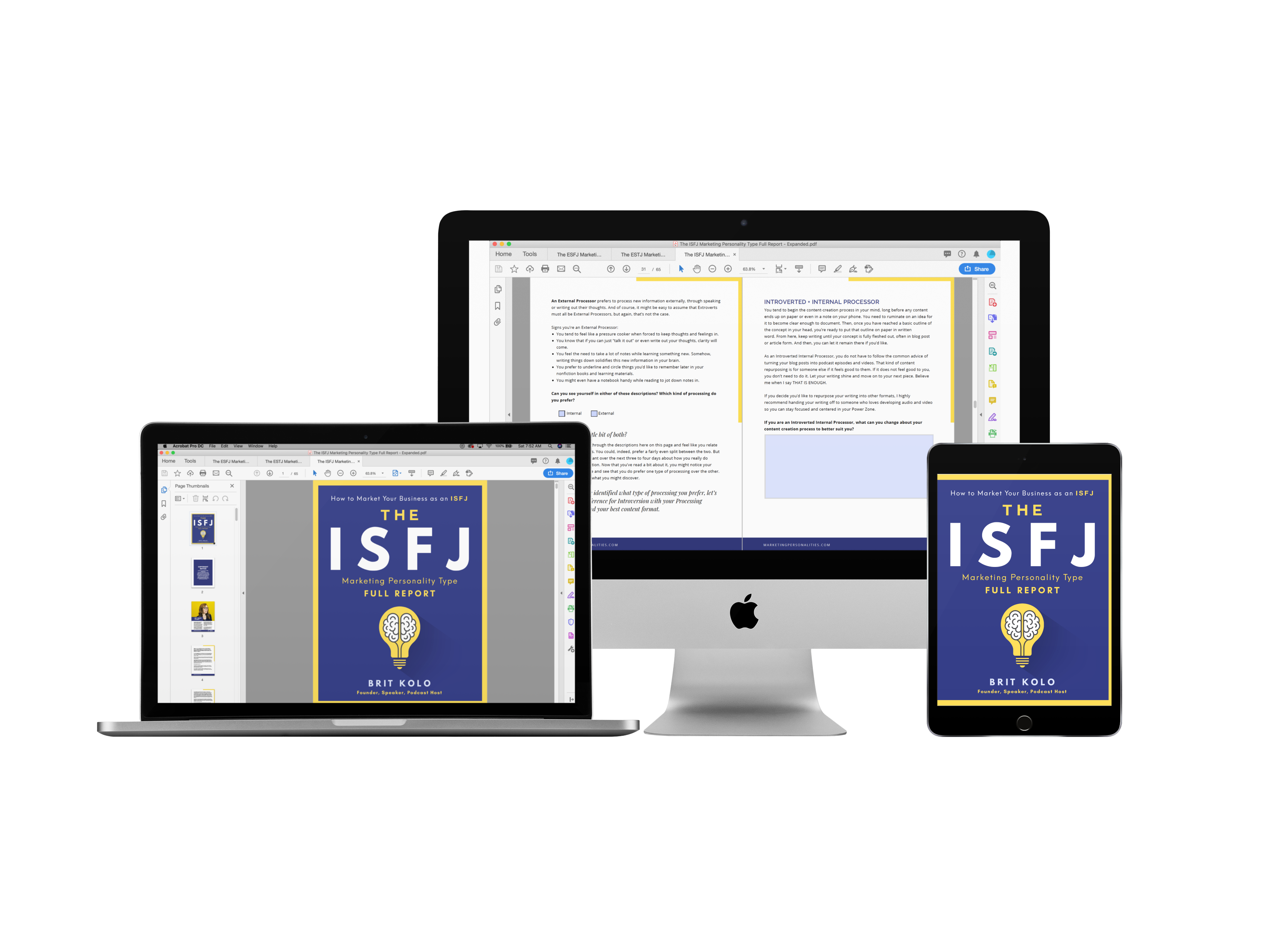 ISFJ Marketing Personality Type Full Report Product